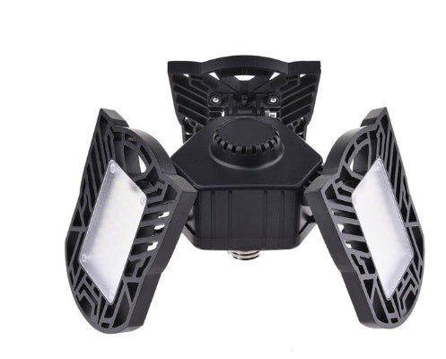 Deformable LED Garage Ceiling Light – 60W, 6000 Lumens, IP65 Waterproof