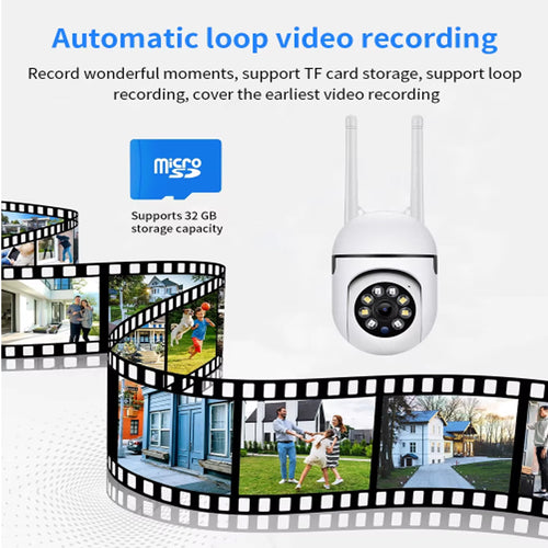 1080P WiFi Indoor PTZ Security Camera – Night Vision 2.4GHz
