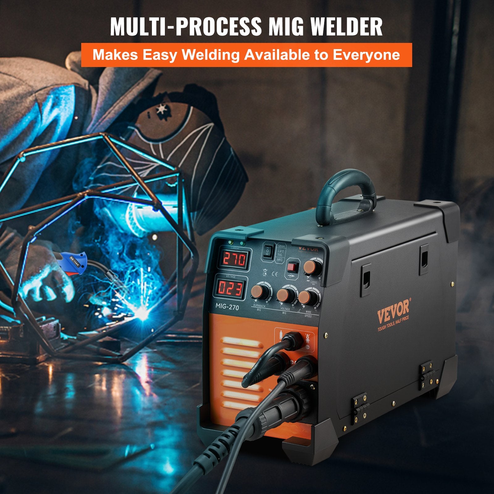 Mig Welder Welding Machine 270A MIG MMA Lift TIG 3 In 1 Welder Combo 110V 220V