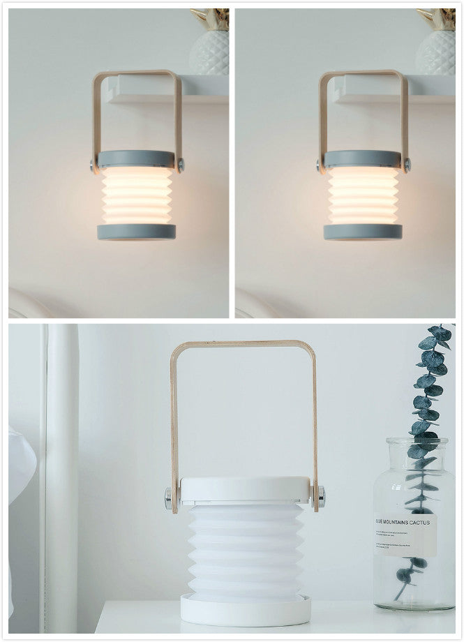 Foldable Touch Dimmable LED Lantern – USB Rechargeable Night Light