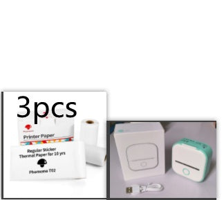 Portable Mini Thermal Label & Photo Printer – Bluetooth, No Ink Required