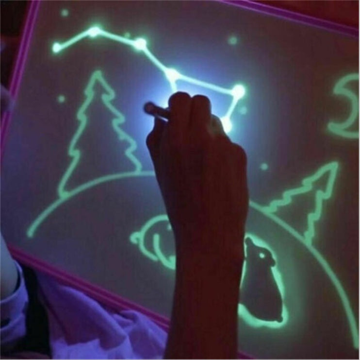 3D Magic Drawing Pad for Kids – 8 Light Effects, Glow-in-the-Dark Sketchpad