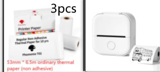 Portable Mini Thermal Label & Photo Printer – Bluetooth, No Ink Required