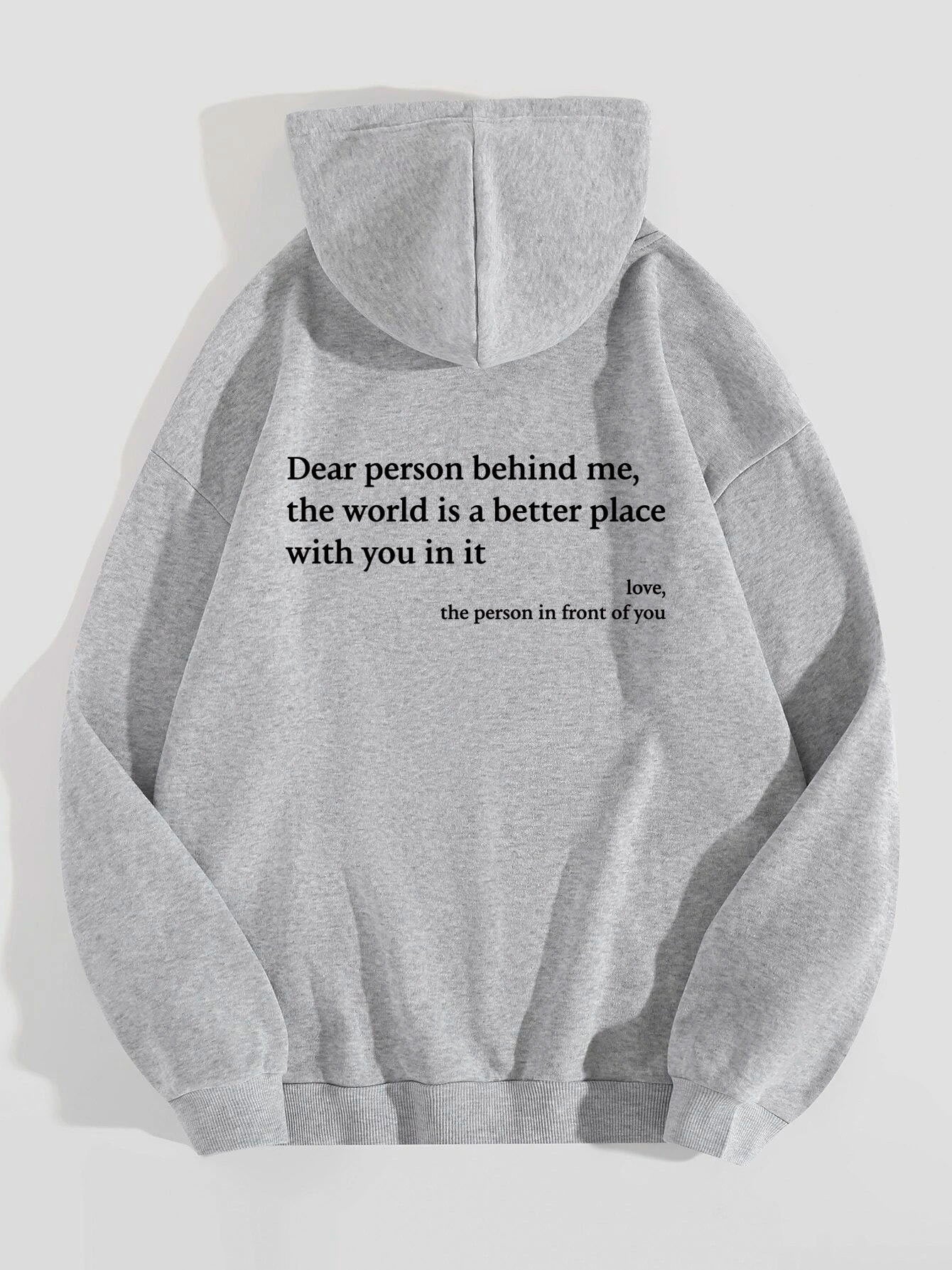 Women's Inspirational Quote Hoodie – Plush Kangaroo Pocket