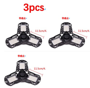 Deformable LED Garage Ceiling Light – 60W, 6000 Lumens, IP65 Waterproof