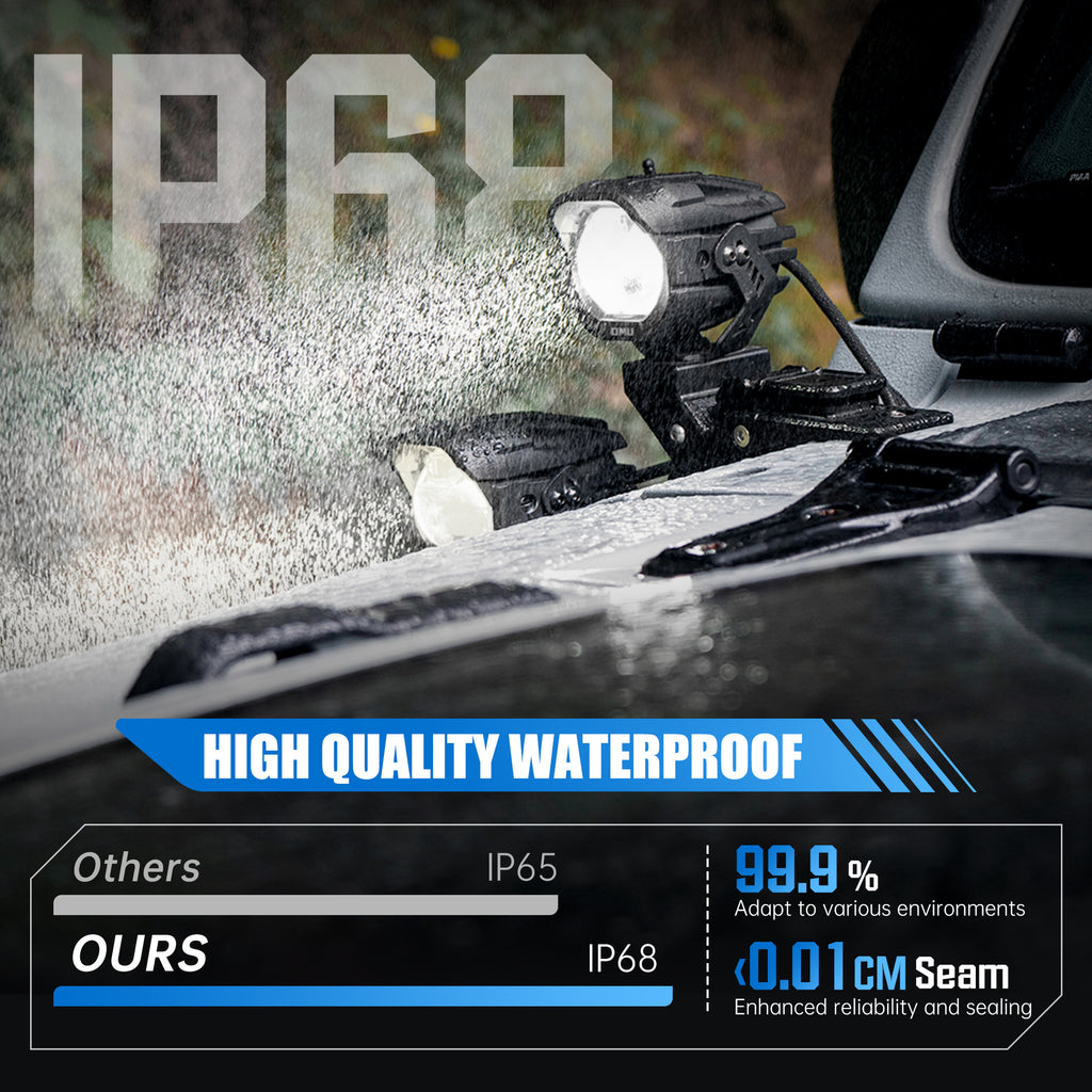 A-Pillar Spotlight Compatible With Trucks Ford Etc ATV Motorcycle