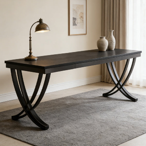 Double Workstation Office Desk 78.7" – Industrial Style