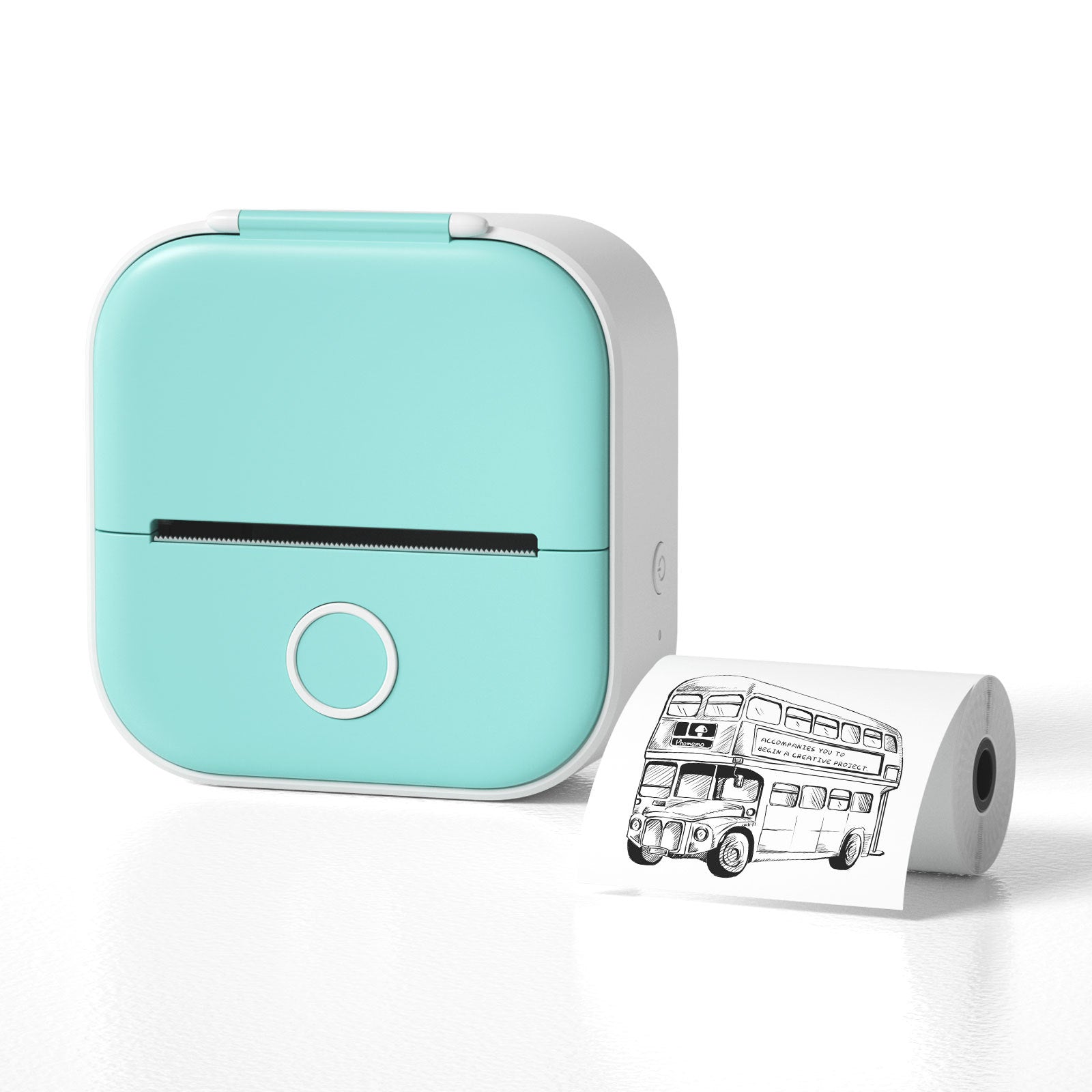 Portable Mini Thermal Label & Photo Printer – Bluetooth, No Ink Required
