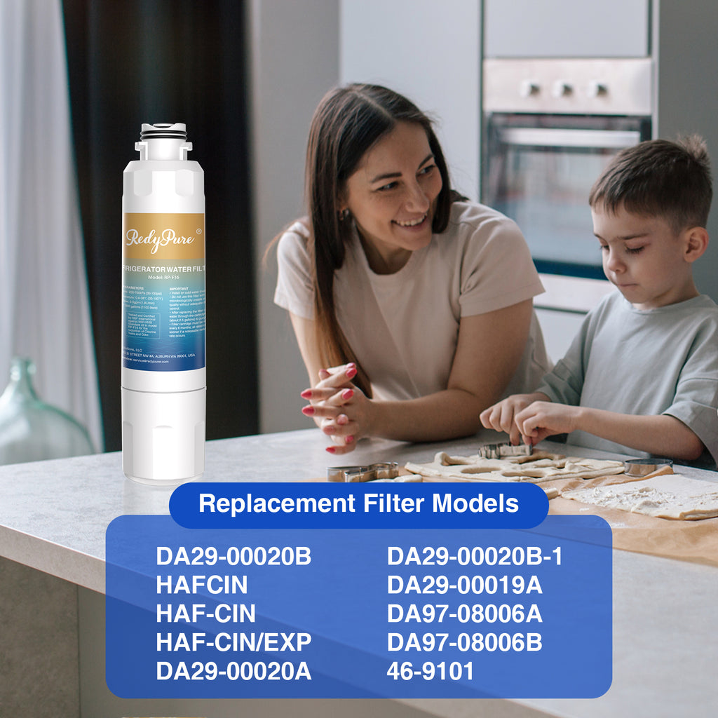 3 Pack Refrigerator Water Filter Replacement For  Water Filter HAF-CIN EXP, DA29-00020B, HAF-CIN, DA29-00020B-1, RF28HMEDBSR, RF263BEAESR, RS25J500DSR, RF263TEAESG, HDX FMS-2, DA97-08006A-1