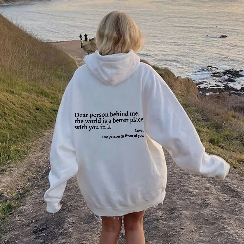 Women's Inspirational Quote Hoodie – Plush Kangaroo Pocket