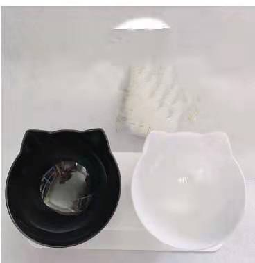 Elevated Cat Double Bowl Feeder – 15° Tilt, Cervical Spine Protection