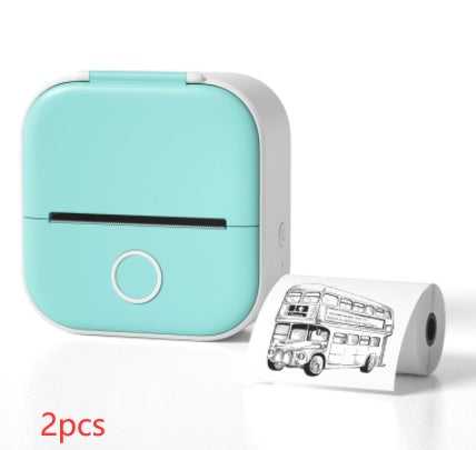 Portable Mini Thermal Label & Photo Printer – Bluetooth, No Ink Required