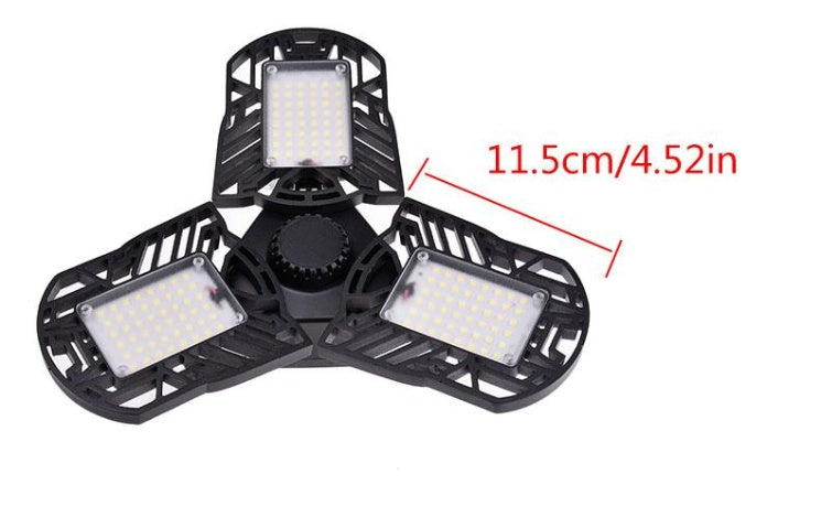Deformable LED Garage Ceiling Light – 60W, 6000 Lumens, IP65 Waterproof