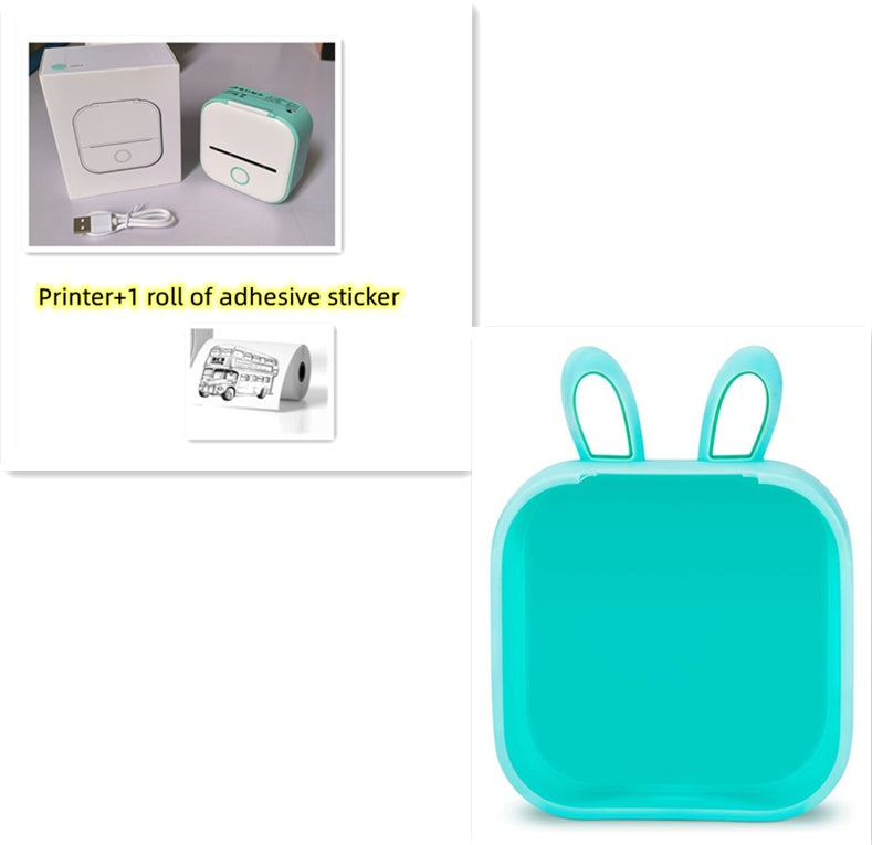 Portable Mini Thermal Label & Photo Printer – Bluetooth, No Ink Required
