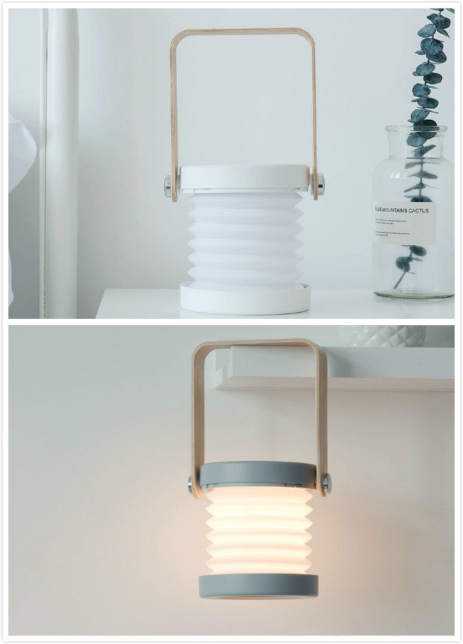 Foldable Touch Dimmable LED Lantern – USB Rechargeable Night Light