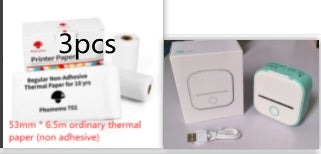 Portable Mini Thermal Label & Photo Printer – Bluetooth, No Ink Required
