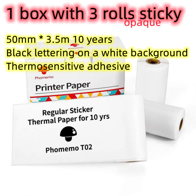 Portable Mini Thermal Label & Photo Printer – Bluetooth, No Ink Required
