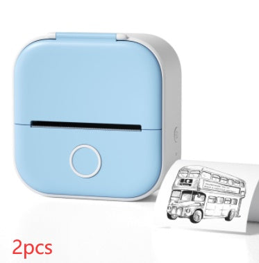 Portable Mini Thermal Label & Photo Printer – Bluetooth, No Ink Required