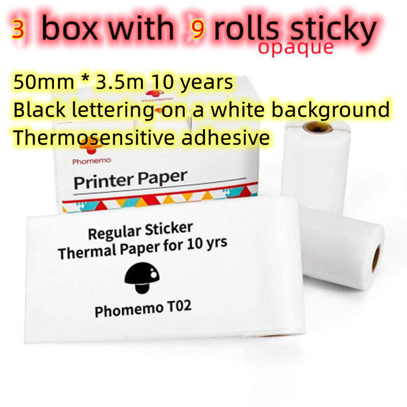 Portable Mini Thermal Label & Photo Printer – Bluetooth, No Ink Required