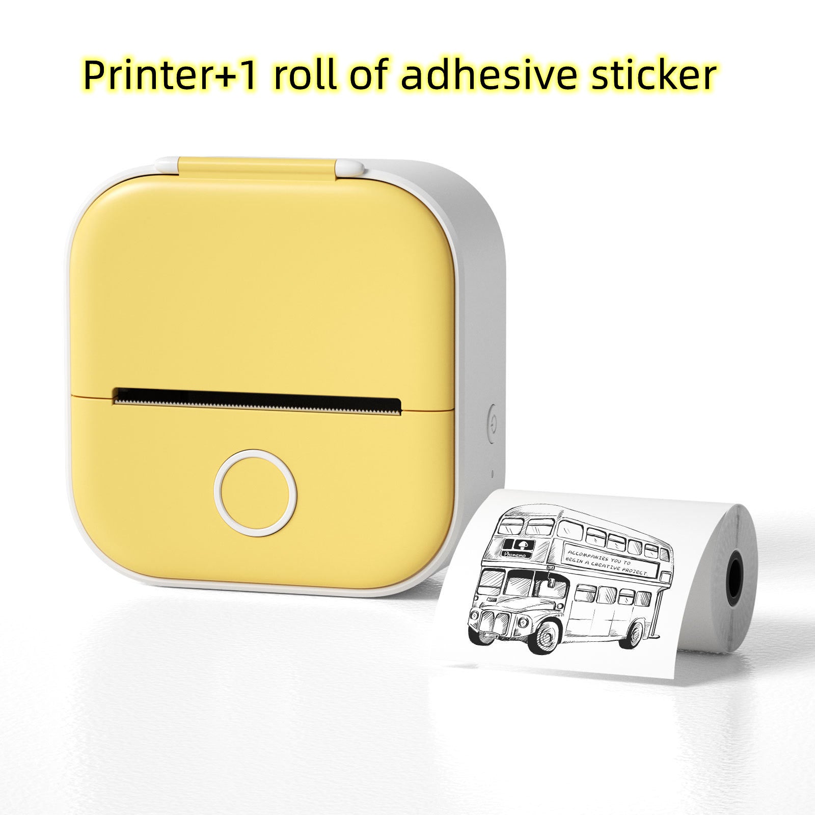Portable Mini Thermal Label & Photo Printer – Bluetooth, No Ink Required